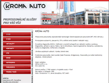 Tablet Screenshot of krcmaauto.cz